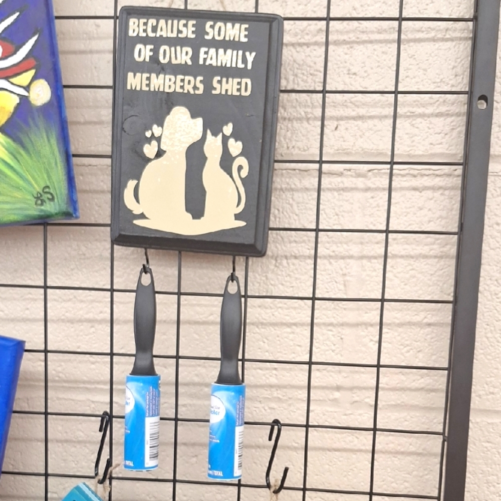 Pet Hair Lint Roller Set with Wall Sign